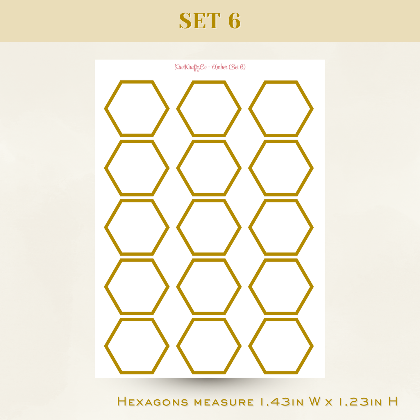 Jewel Tones Functional Shapes - Amber