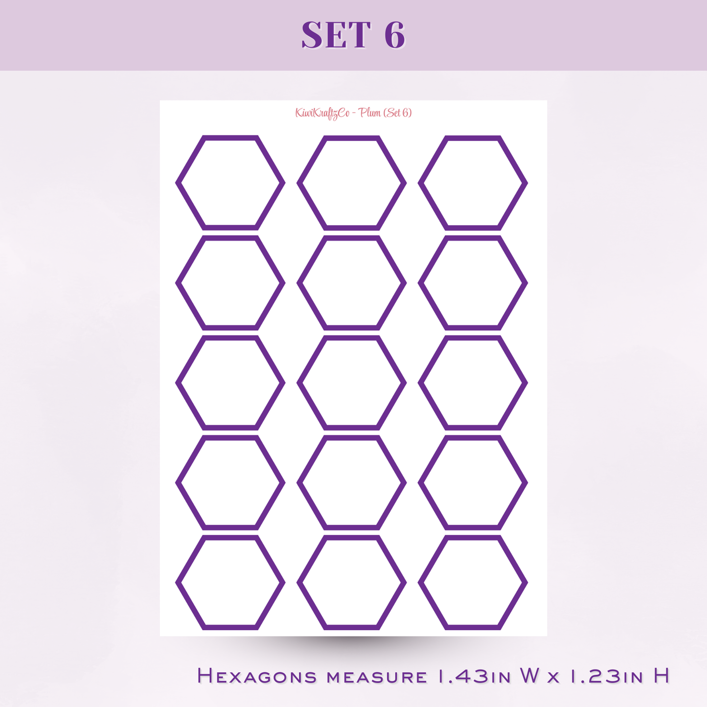 Jewel Tones Functional Shapes - Plum