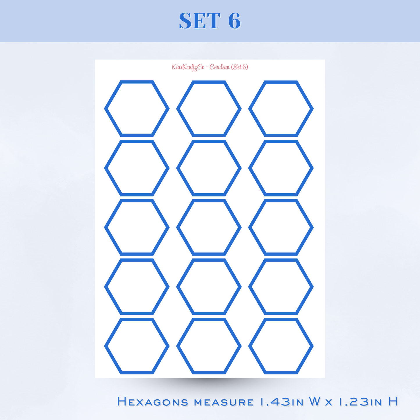 Classic Rainbow Functional Shapes - Cerulean