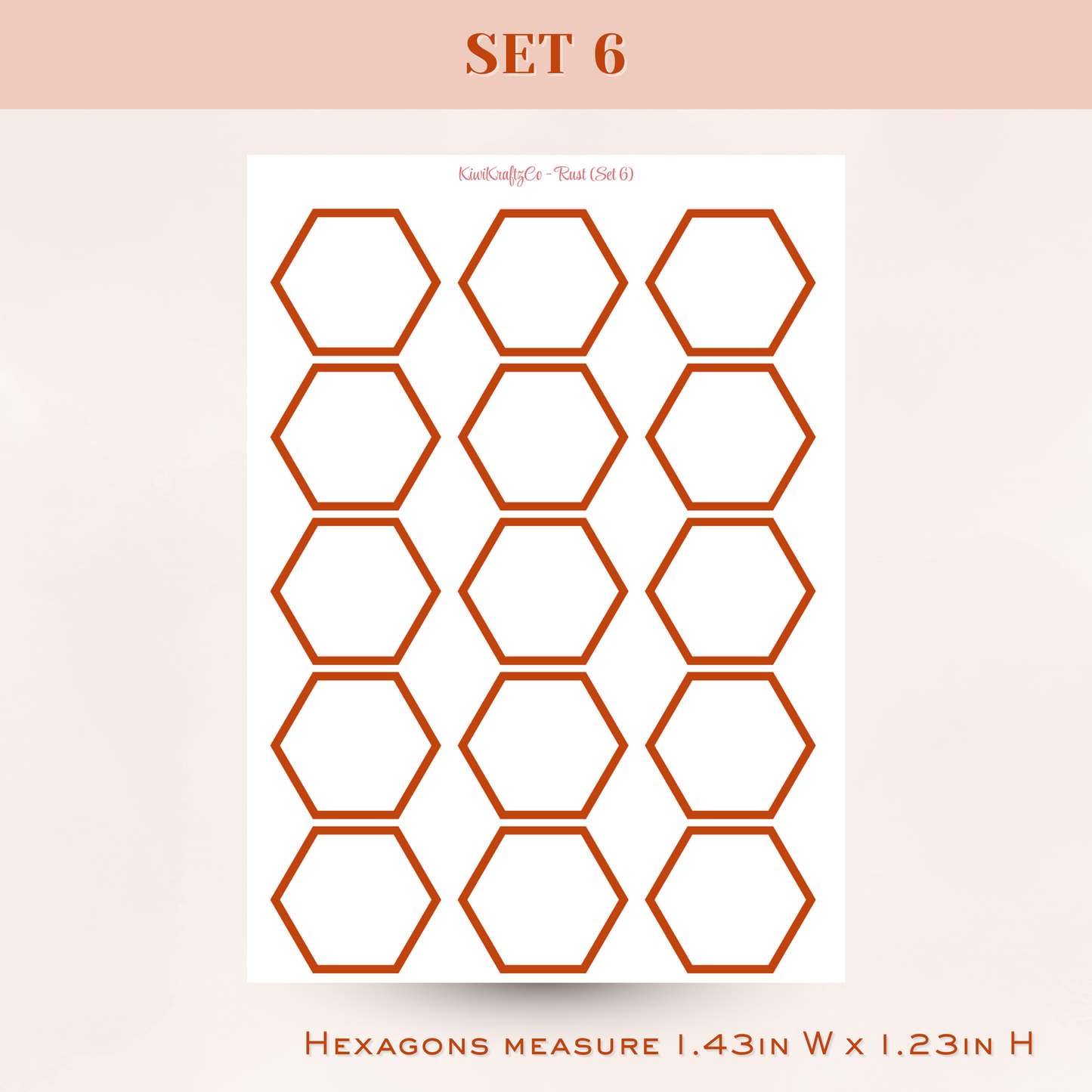 Jewel Tones Functional Shapes - Rust