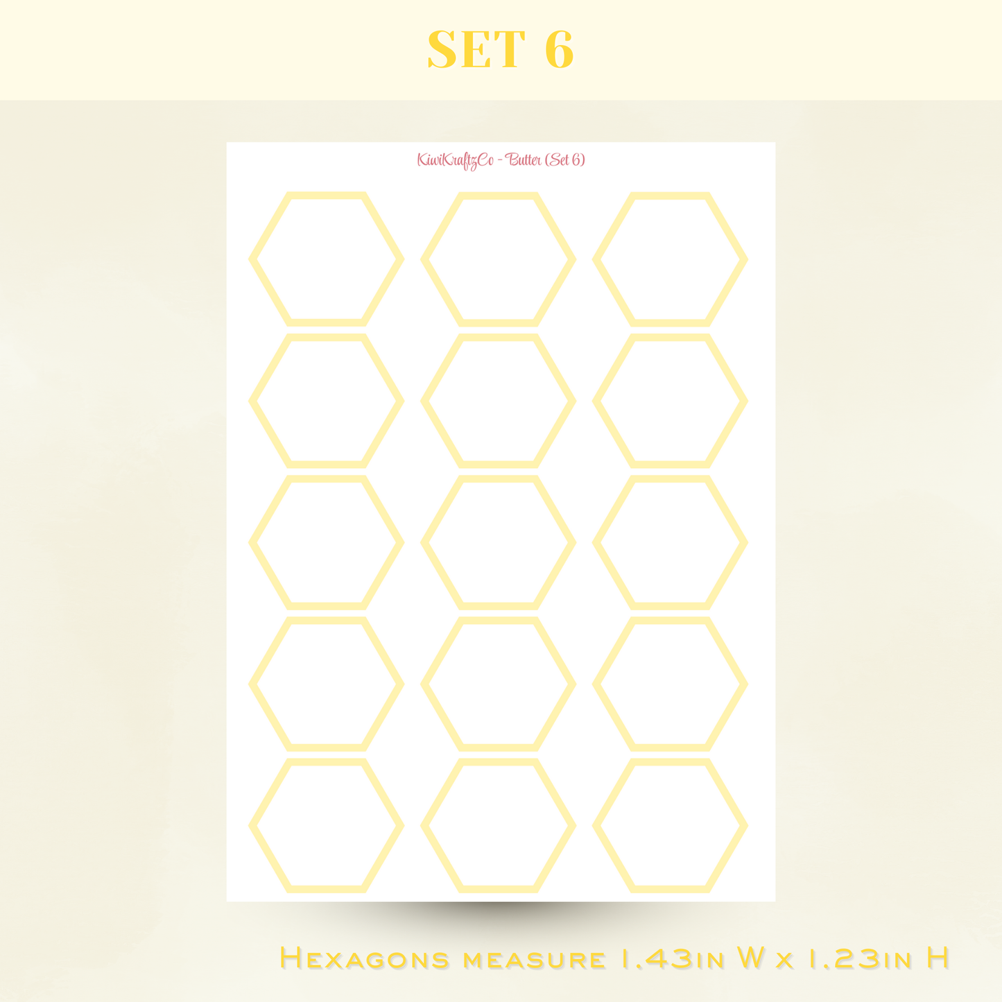 Pastel Functional Shapes - Butter