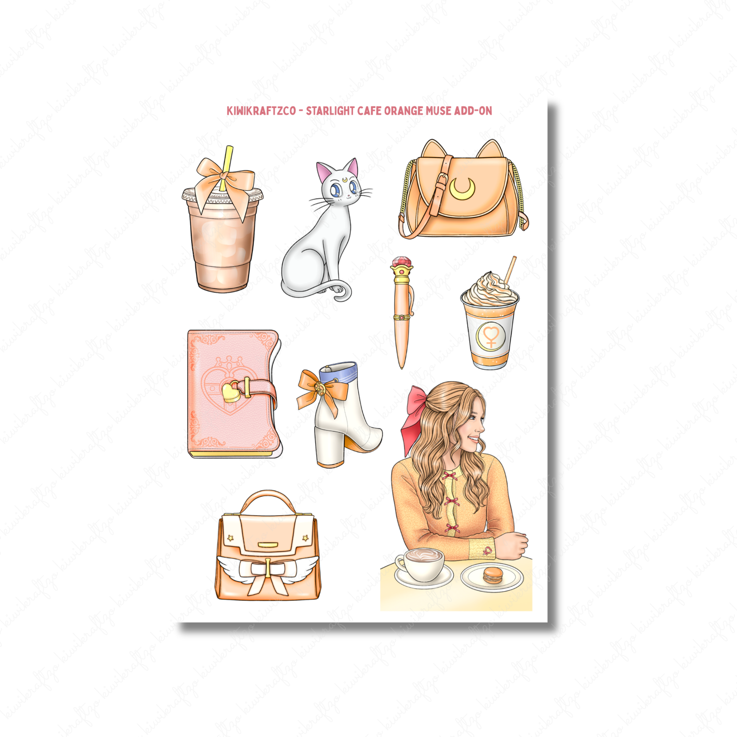 Starlight Cafe PHYSICAL Sticker Kit - Standard Size
