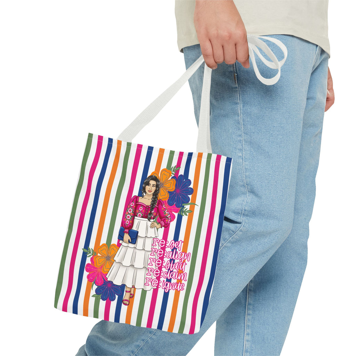 Hispanic Heritage Month - Motivational Canvas-Style Tote Bag