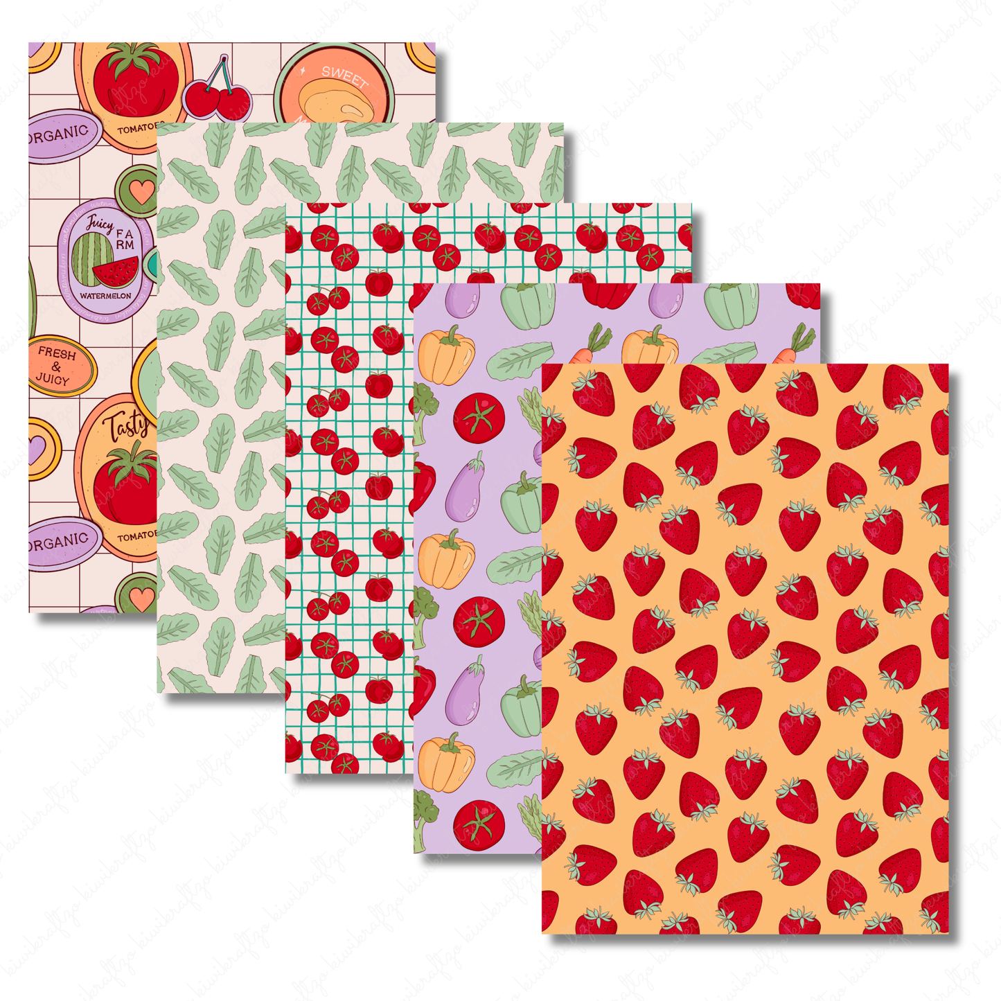 Farmer's Market Tearable Sticker Sheets