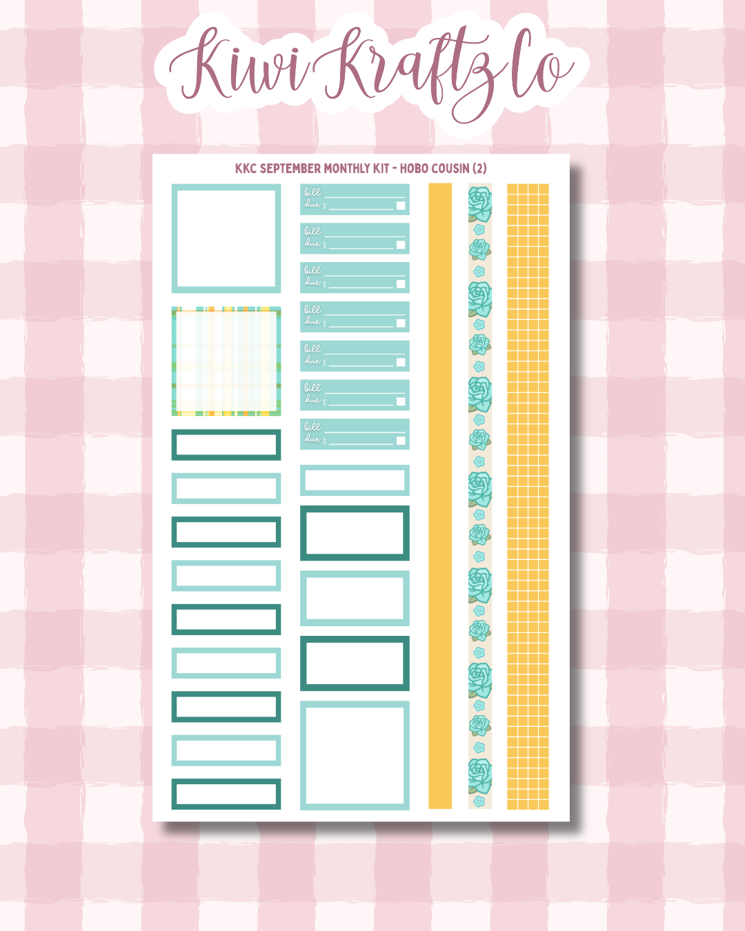 September Monthly Kit - Hobonichi Cousin