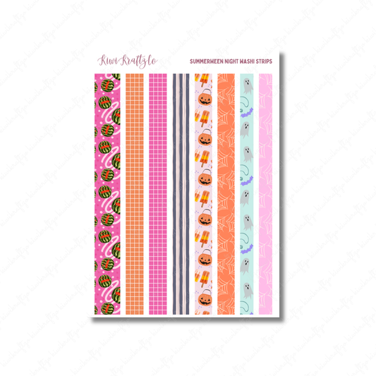 Summerween Night Washi Strips
