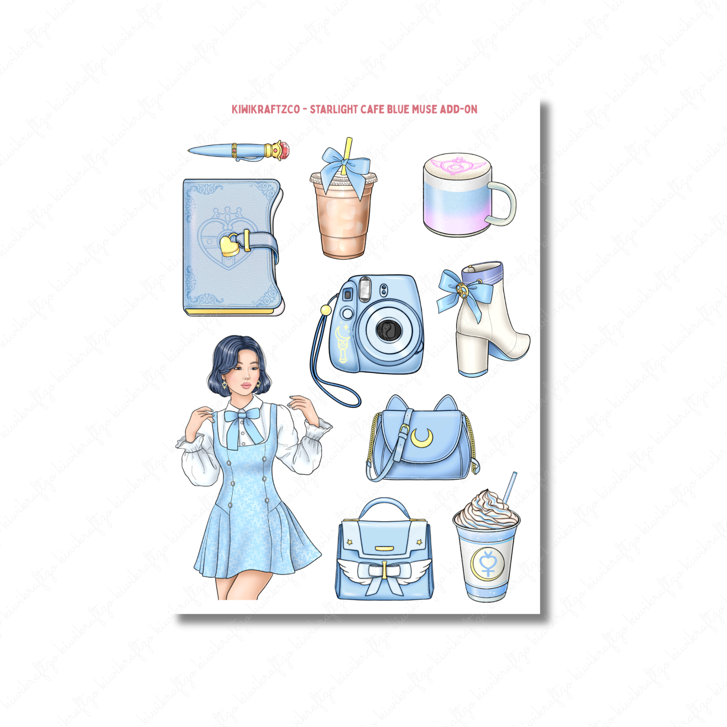 Starlight Cafe PHYSICAL Sticker Kit - Standard Size