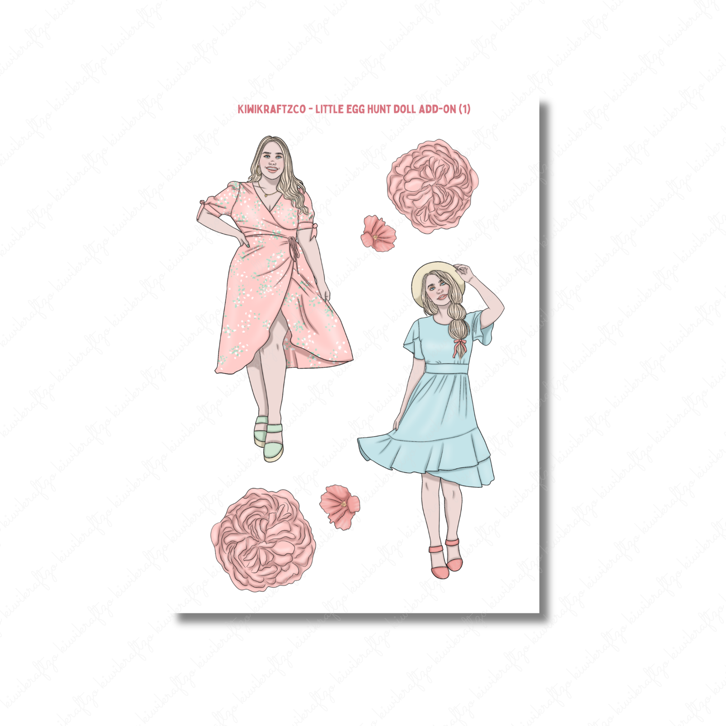 Little Egg Hunt PHYSICAL Sticker Kit - Standard Size