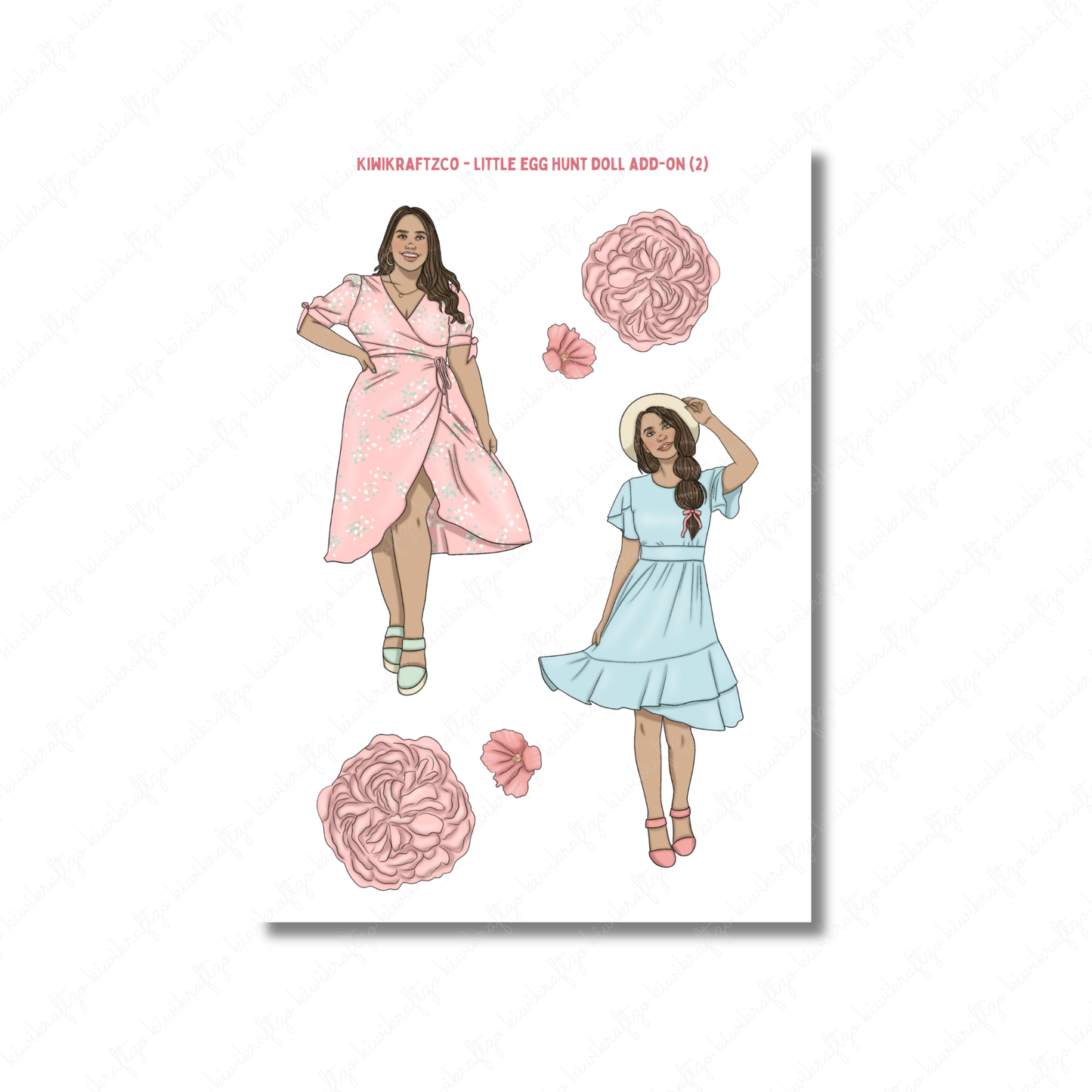 Little Egg Hunt PHYSICAL Sticker Kit - Standard Size