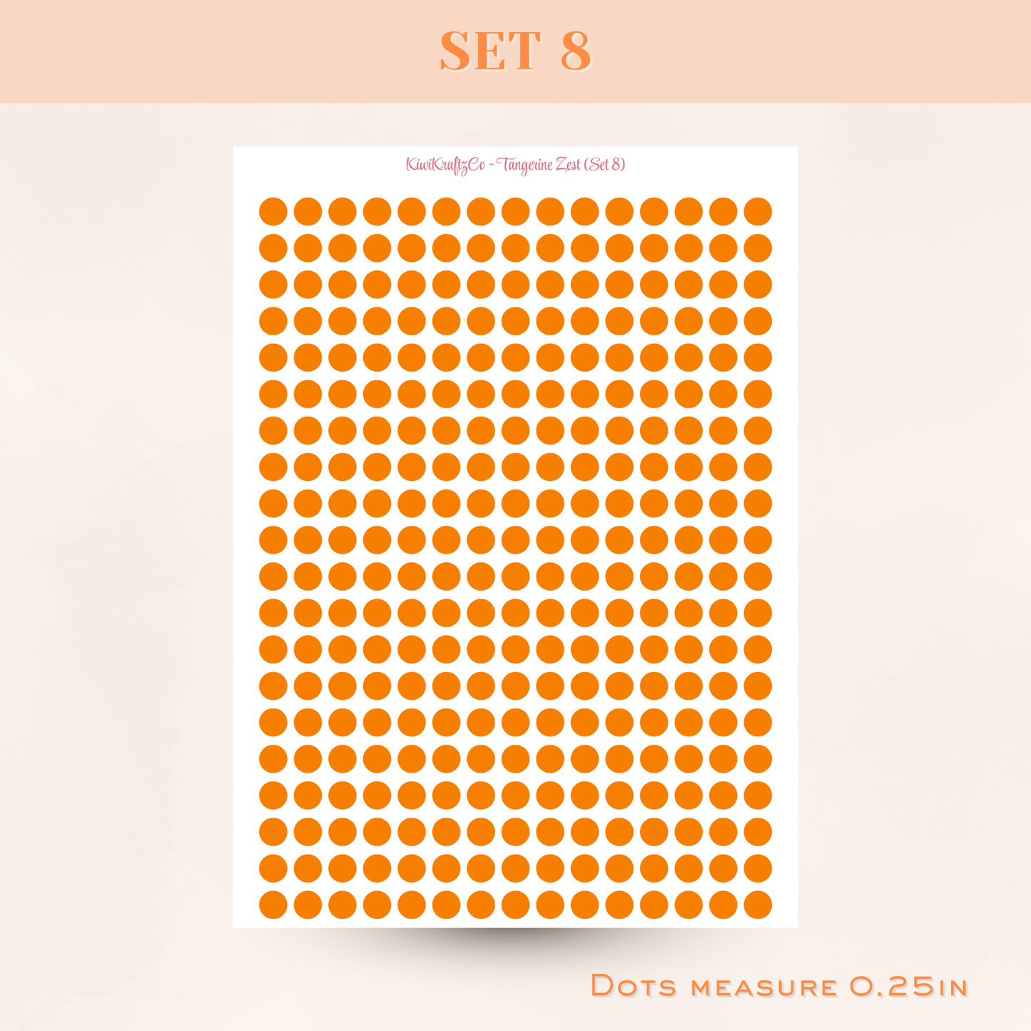 Classic Rainbow Functional Shapes - Tangerine Zest