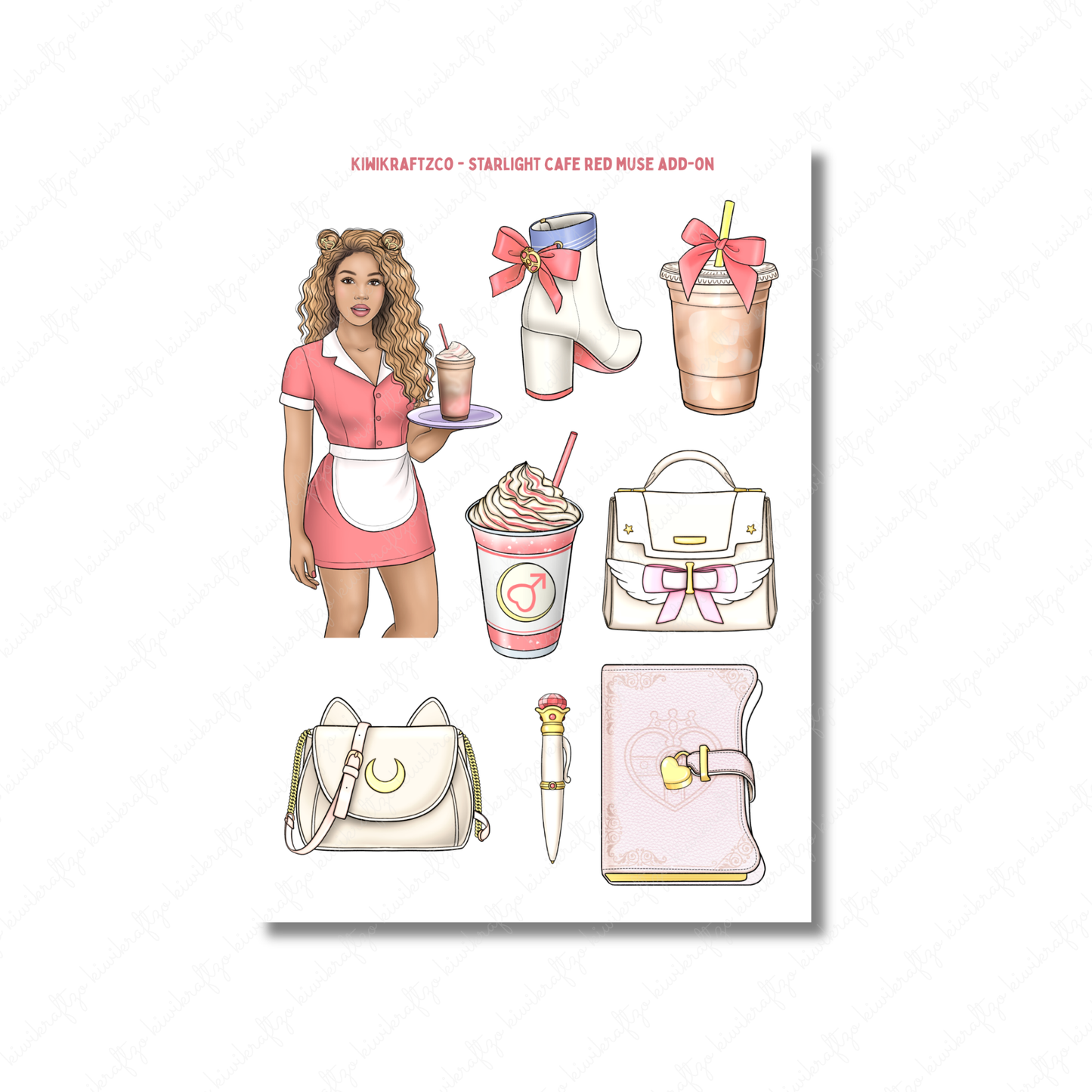 Starlight Cafe PHYSICAL Sticker Kit - Standard Size