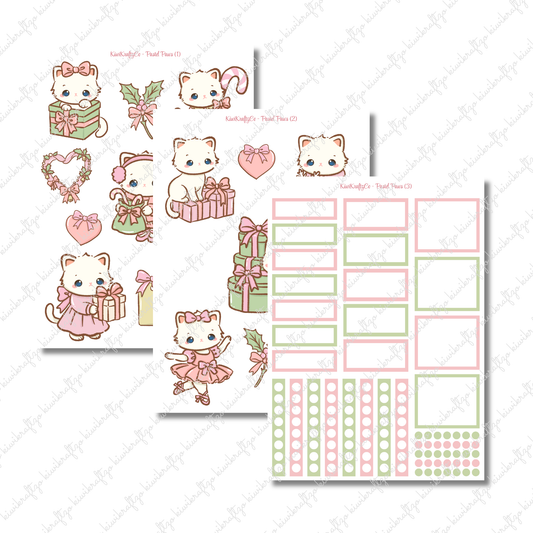 Pastel Paws PHYSICAL Sticker Kit - Petite Size