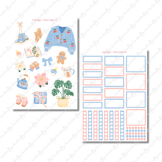 Winter Comforts PHYSICAL Sticker Kit - Standard Size
