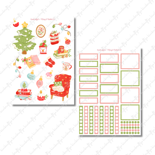 Merry & Bookish PHYSICAL Sticker Kit - Petite Size