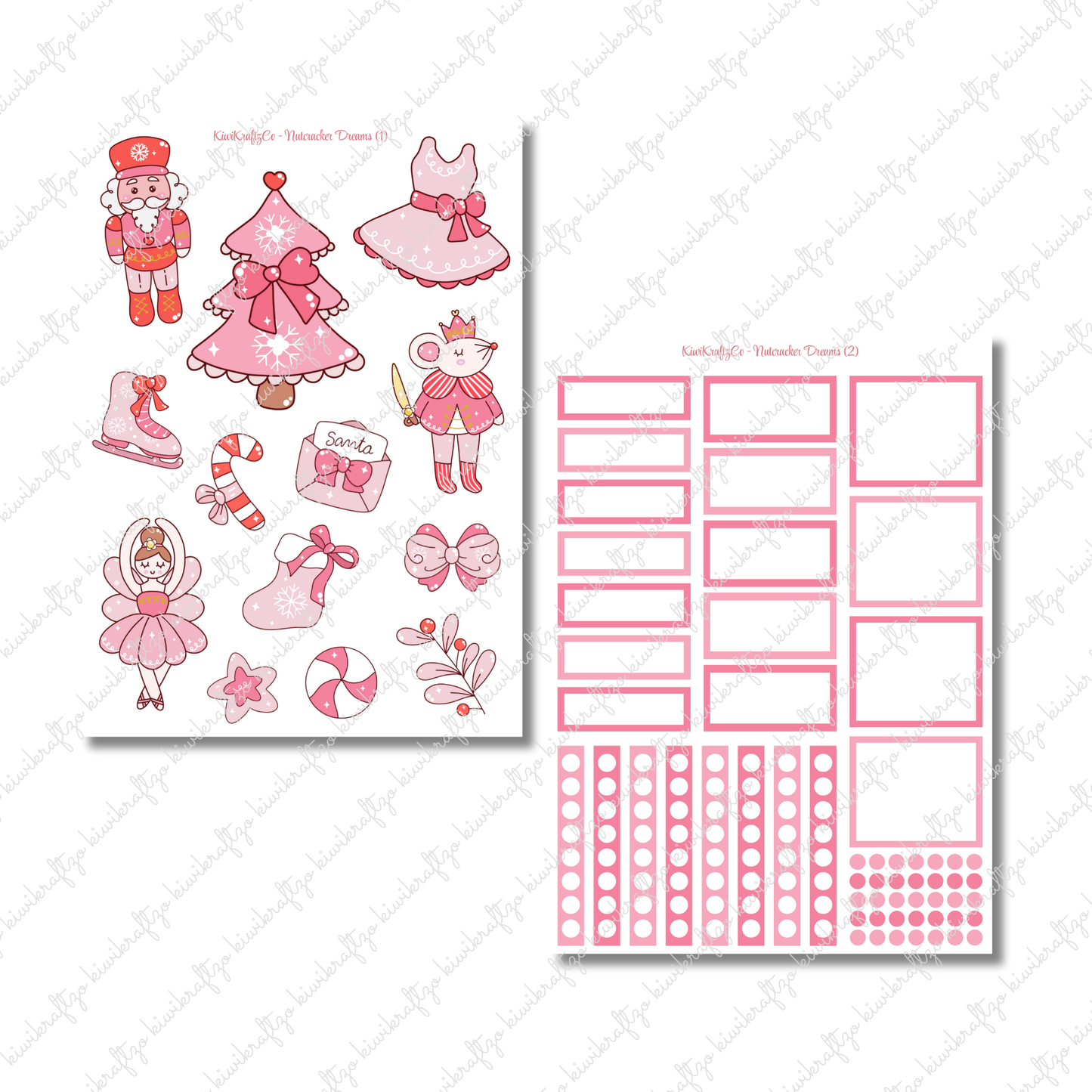 Nutcracker Dreams PHYSICAL Sticker Kit - Petite Size