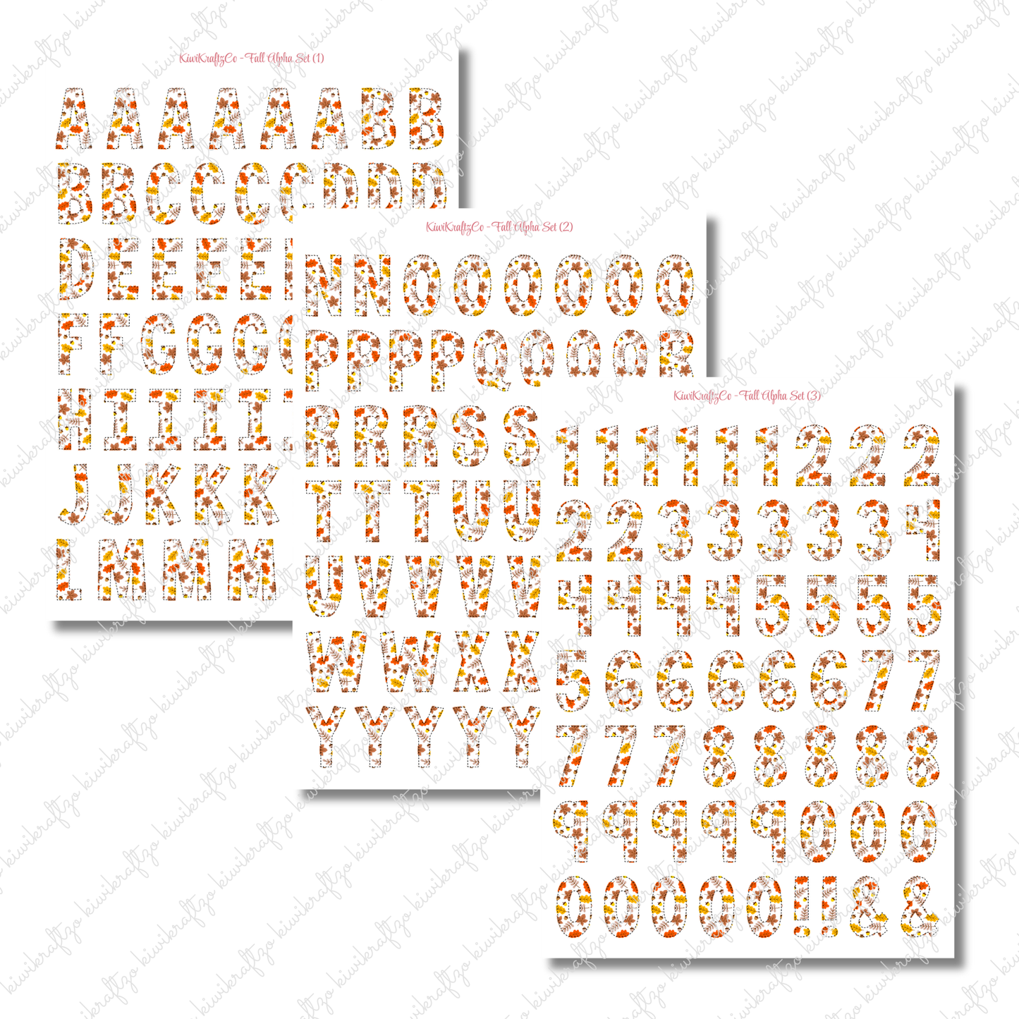 Fall Alpha Set (PHYSICAL) - Standard Size