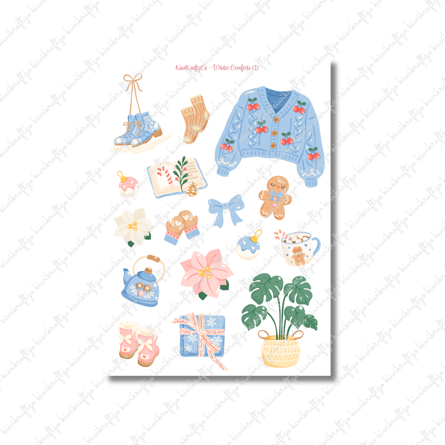 Winter Comforts PHYSICAL Sticker Kit - Standard Size
