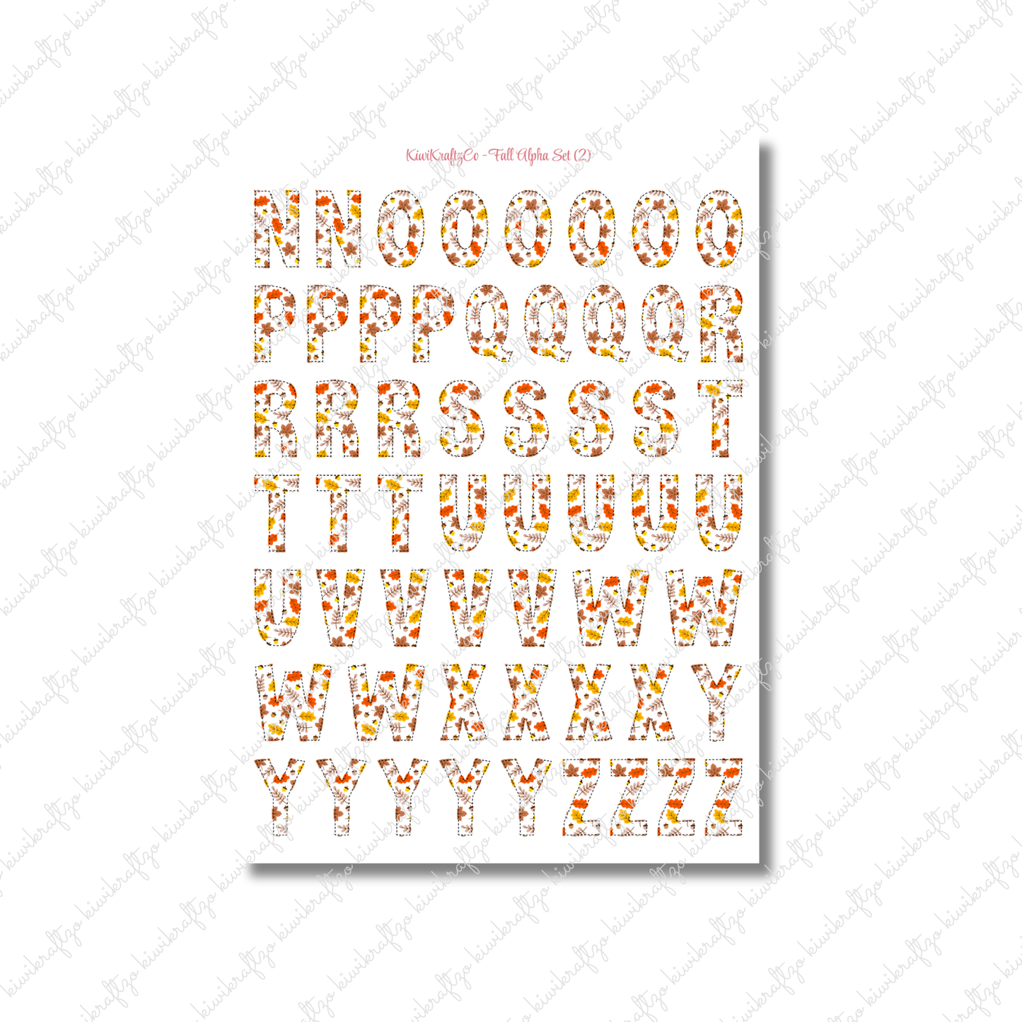 Fall Alpha Set (PHYSICAL) - Standard Size