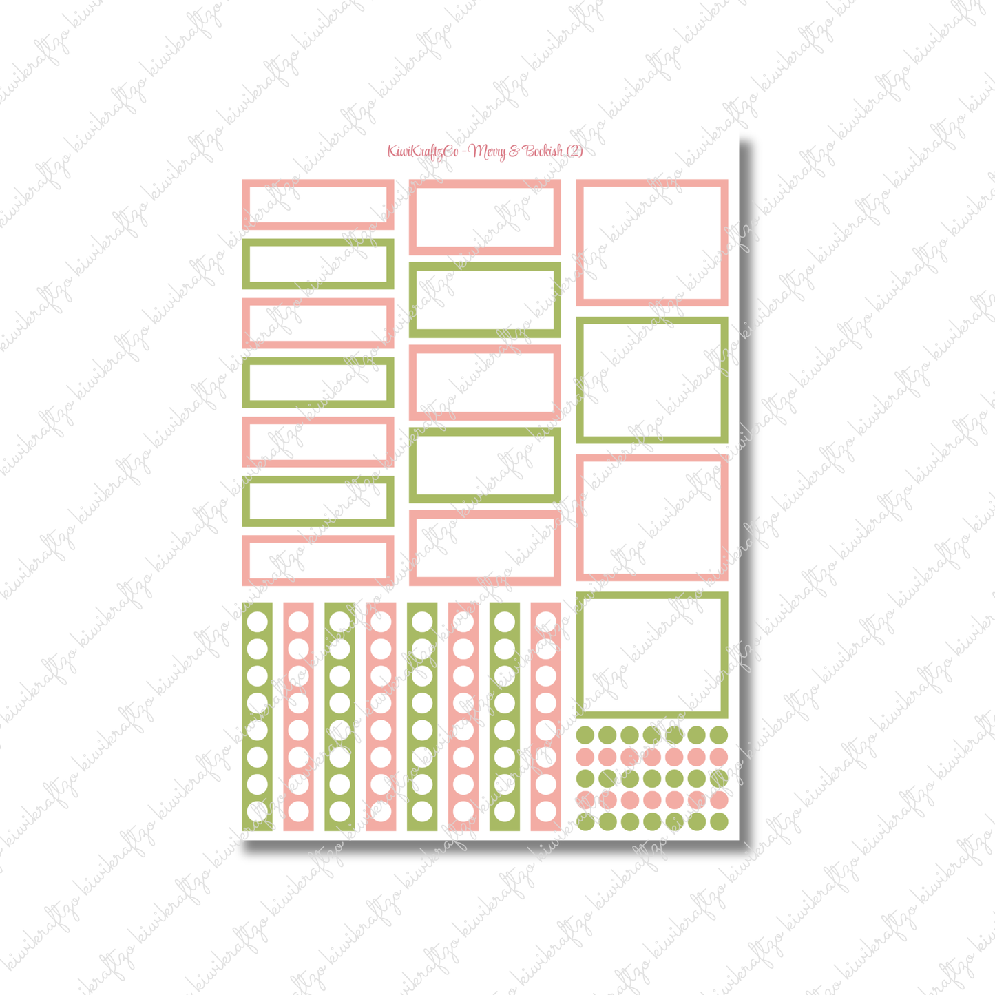 Merry & Bookish PHYSICAL Sticker Kit - Standard Size