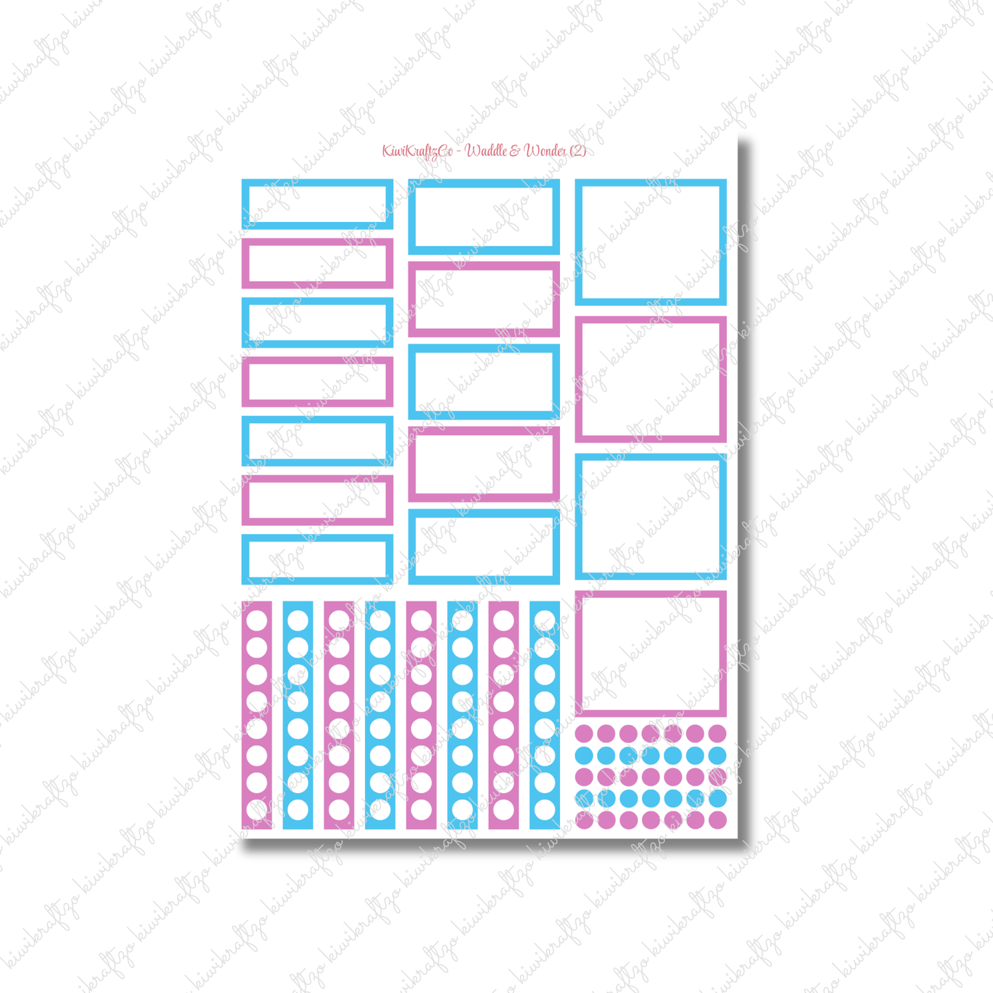 Waddle & Wonder PHYSICAL Sticker Kit - Standard Size