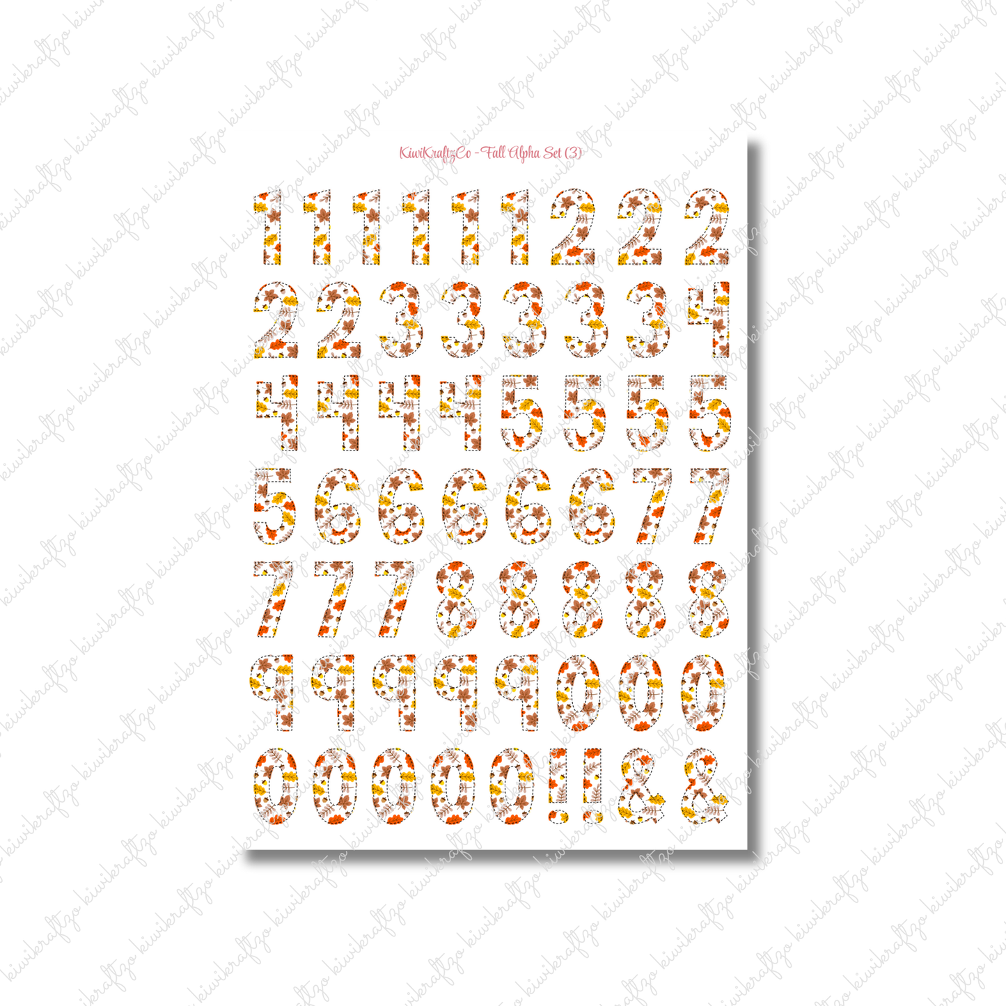 Fall Alpha Set (PHYSICAL) - Standard Size